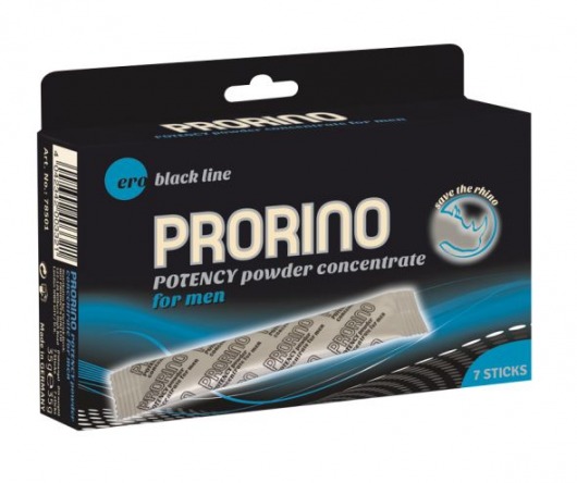 БАД для мужчин PRORINO M black line powder - 7 саше (6 гр.) - Ero - купить с доставкой в Санкт-Петербурге