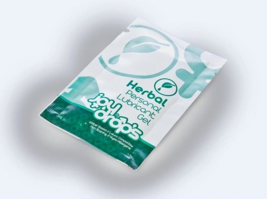 Пробник смазки на водной основе JoyDrops Herbal - 5 мл. - JoyDrops - купить с доставкой в Санкт-Петербурге