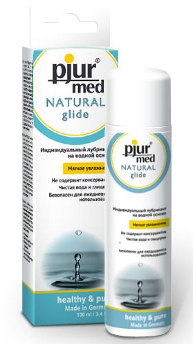 Нейтральный лубрикант на водной основе pjur MED Natural glide - 100 мл. - Pjur - купить с доставкой в Санкт-Петербурге