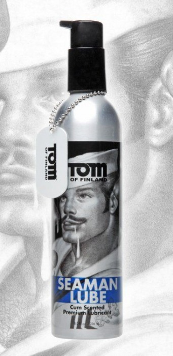 Лубрикант с запахом спермы Tom of Finland Seaman - 236 мл. - Доминирующее кольцо - купить с доставкой в Санкт-Петербурге