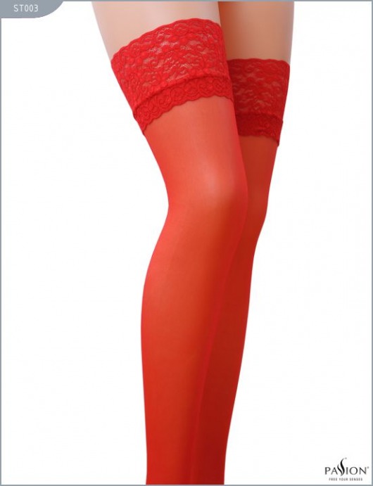 Классические тонкие чулки с кружевной резинкой - Passion купить с доставкой