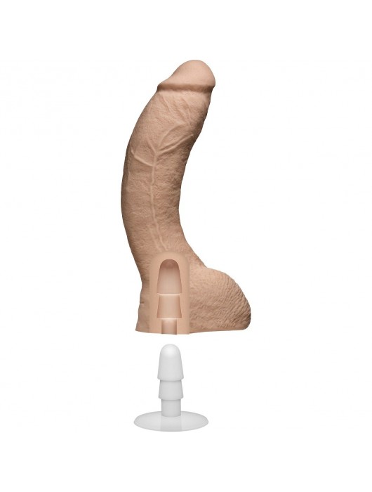 Фаллоимитатор Jeff Stryker ULTRASKYN 10  Realistic Cock with Removable Vac-U-Lock Suction Cup - 25,6 см. - Doc Johnson