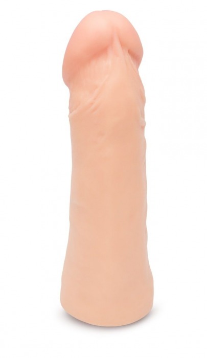 Насадка на член в виде фаллоса - 15,5 см. - Пикантные штучки - в Санкт-Петербурге купить с доставкой