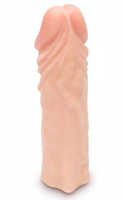 Насадка для члена фаллической формы из био-кожи - 13,5 см. - Пикантные штучки - в Санкт-Петербурге купить с доставкой