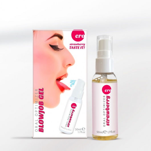 Увлажняющий гель для орального секса с ароматом клубники - 50 мл. - Ero - купить с доставкой в Санкт-Петербурге