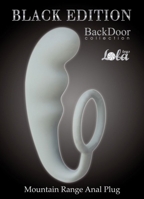 Серое эрекционное кольцо с анальным стимулятором Mountain Range Anal Plug - Lola Games - в Санкт-Петербурге купить с доставкой