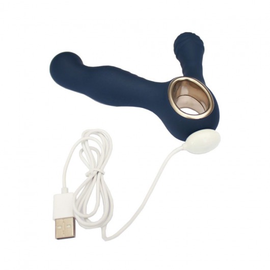 Синий вибромассажёр простаты Lust King - RestArt - в Санкт-Петербурге купить с доставкой