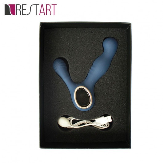 Синий вибромассажёр простаты Lust King - RestArt - в Санкт-Петербурге купить с доставкой