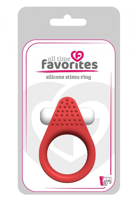 Красное эрекционное кольцо LIT-UP SILICONE STIMU RING 1 RED - Dream Toys - в Санкт-Петербурге купить с доставкой