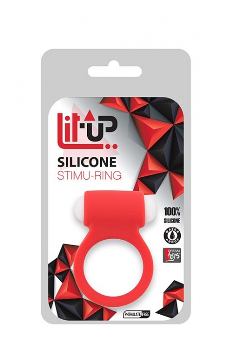 Красное эрекционное виброкольцо LIT-UP SILICONE STIMU RING 3 RED - Dream Toys - в Санкт-Петербурге купить с доставкой
