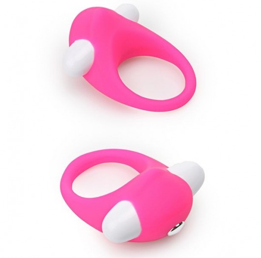 Розовое эрекционное кольцо LIT-UP SILICONE STIMU RING 6 - Dream Toys - в Санкт-Петербурге купить с доставкой