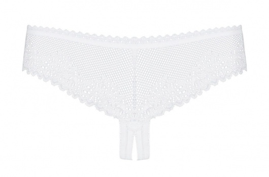 Открытые трусики-стринги  Alabastra (большой размер) - Obsessive купить с доставкой