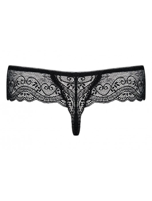 Трусики-стринги Miamor из цветочного кружева - Obsessive купить с доставкой