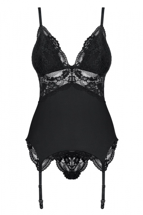 Эластичный корсаж с кружевом - Obsessive купить с доставкой