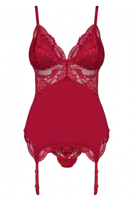 Эластичный корсаж с кружевом - Obsessive купить с доставкой