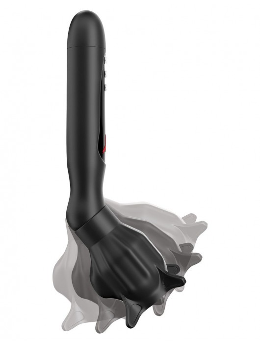 Чёрный вибростимулятор для головки члена с эффектом всасывания Vibrating Roto-Sucker - Pipedream - в Санкт-Петербурге купить с доставкой