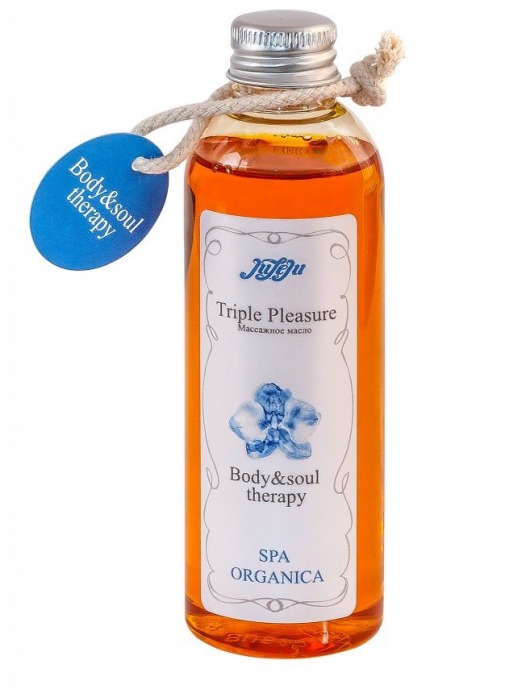 Массажное масло Triple Pleasure Spa Organica - 100 гр. - JULEJU - купить с доставкой в Санкт-Петербурге