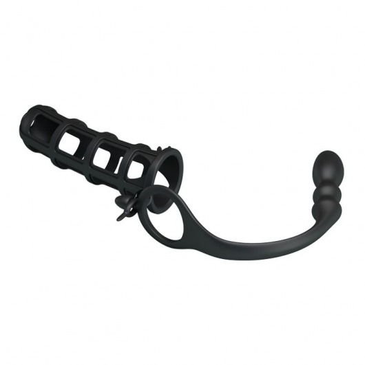 Насадка на пенис со съемным анальным стимулятором Hercules intence anal stimulation - Baile - в Санкт-Петербурге купить с доставкой