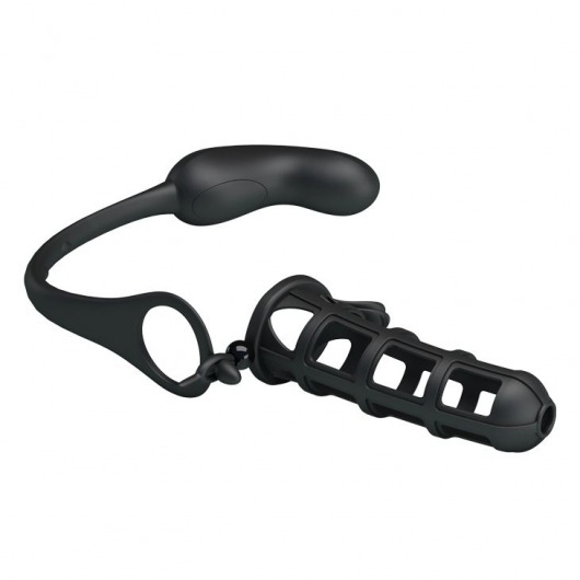 Насадка со съемным вибростимулятором простаты Hercules Penis Sneath - Baile - в Санкт-Петербурге купить с доставкой