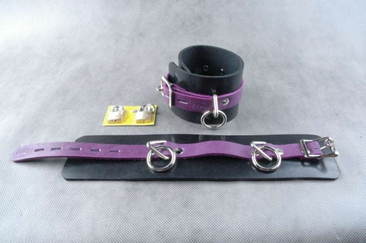 Чёрно-фиолетовые не подшитые наножники - Beastly - купить с доставкой в Санкт-Петербурге