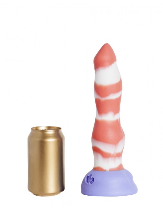 Красно-белый фаллоимитатор  Лис Large  - 26 см. - Erasexa