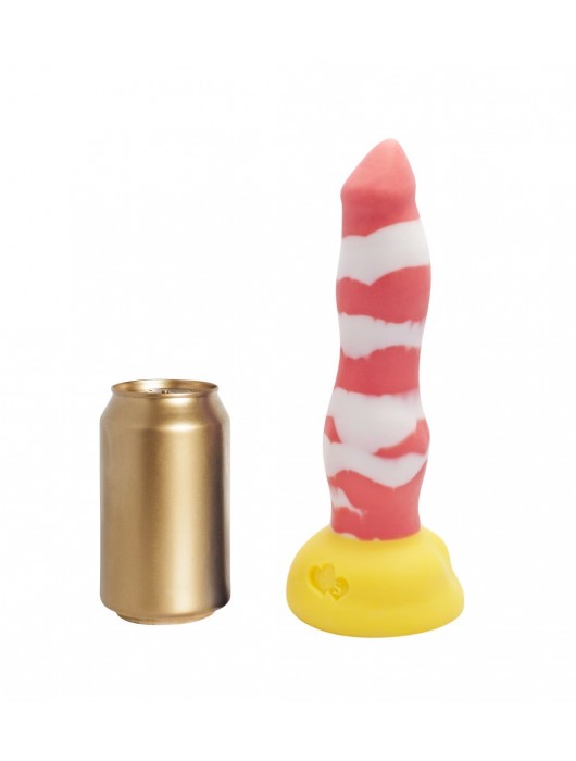 Красно-белый фаллоимитатор  Лис Medium  - 24 см. - Erasexa - купить с доставкой в Санкт-Петербурге