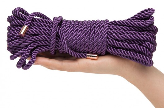 Фиолетовая веревка для связывания Want to Play? 10m Silky Rope - 10 м. - Fifty Shades of Grey - купить с доставкой в Санкт-Петербурге