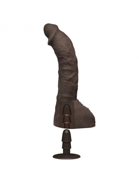 Коричневый фаллоимитатор-гигант Prince Yahshua ULTRASKYN 10.5” Cock with Removable Vac-U-Lock Suction Cup - 27,4 см. - Doc Johnson