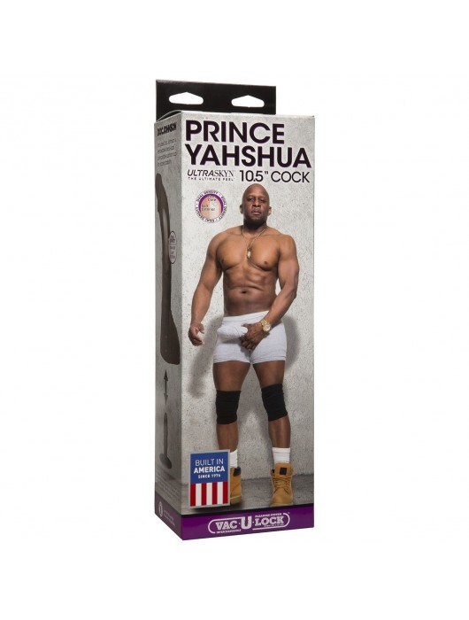 Коричневый фаллоимитатор-гигант Prince Yahshua ULTRASKYN 10.5” Cock with Removable Vac-U-Lock Suction Cup - 27,4 см. - Doc Johnson