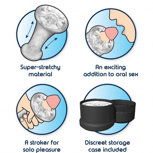 Мастурбатор с крупными шишечками BlowYo Ultimate Bubble Textured Blowjob Stroker - BlowYo - в Санкт-Петербурге купить с доставкой