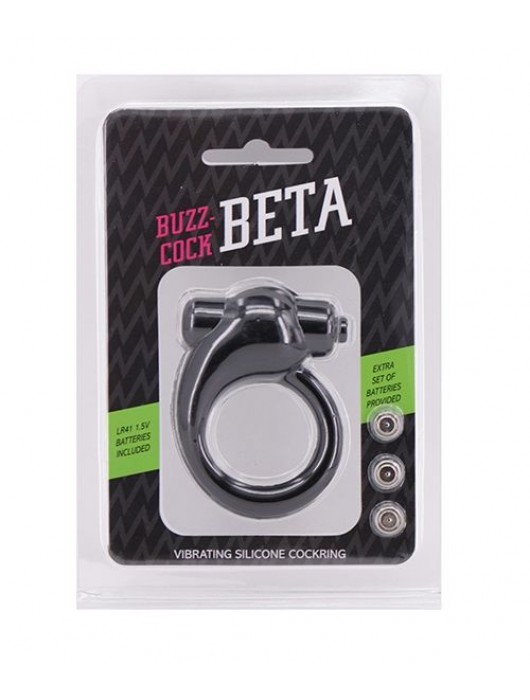 Чёрное эрекционное кольцо с вибрацией - Seven Creations - в Санкт-Петербурге купить с доставкой