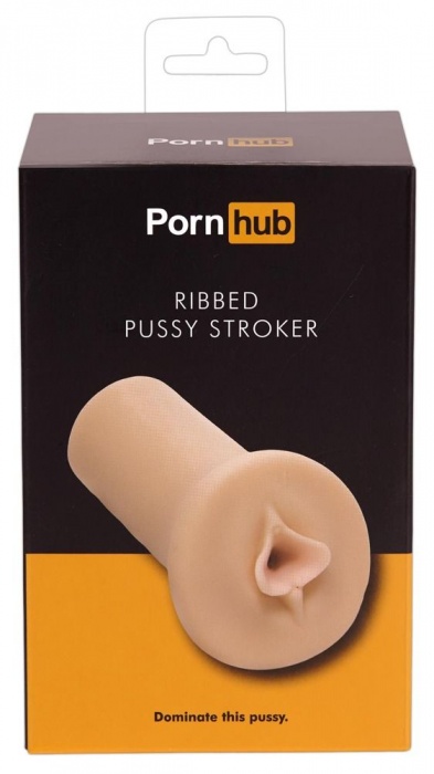 Мастурбатор-вагина Ribbed Pussy Stroker с рёбрышками внутри тоннеля - Pornhub - в Санкт-Петербурге купить с доставкой