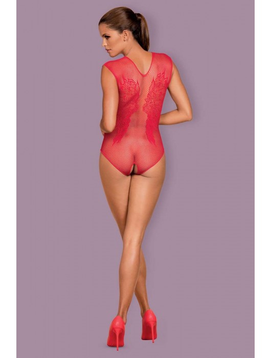 Боди из сеточки с рисунком в виде крыльев на спинке - Obsessive купить с доставкой