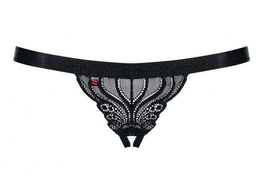 Кружевные открытые трусики - Obsessive купить с доставкой