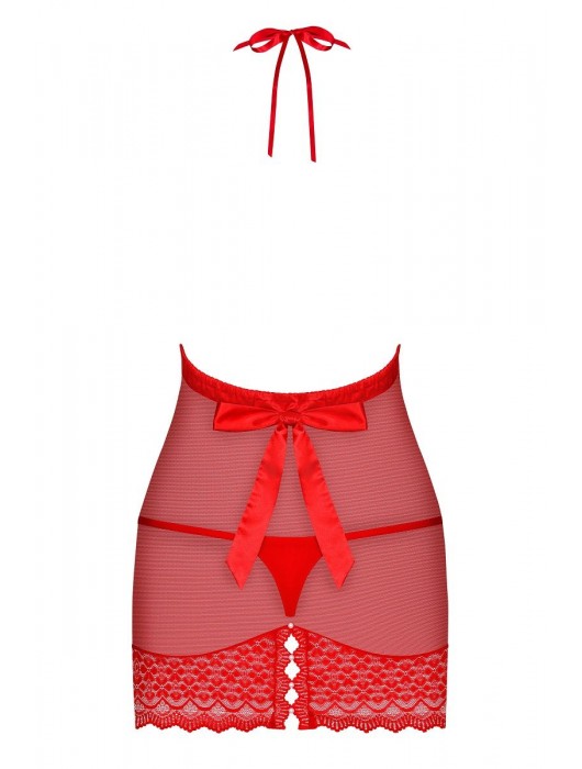 Соблазнительная сорочка с бусинками поверх разрезов - Obsessive купить с доставкой