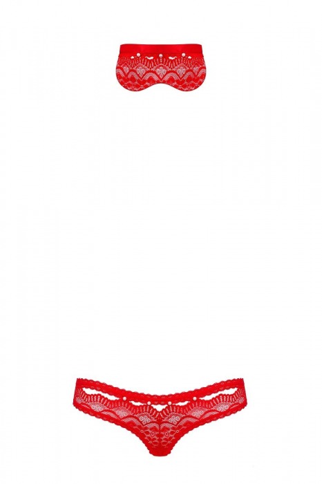 Трусики и маска с бусинами - Obsessive купить с доставкой