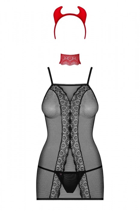 Эротический костюм дьяволицы - Obsessive купить с доставкой