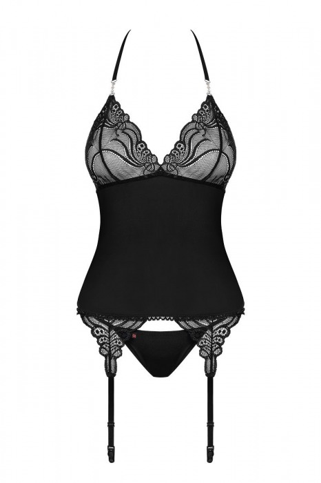 Сексапильный корсаж с ажурным лифом - Obsessive купить с доставкой