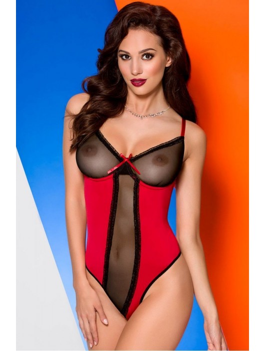 Боди с прозрачными элементами Lovia (большой размер) - Avanua купить с доставкой