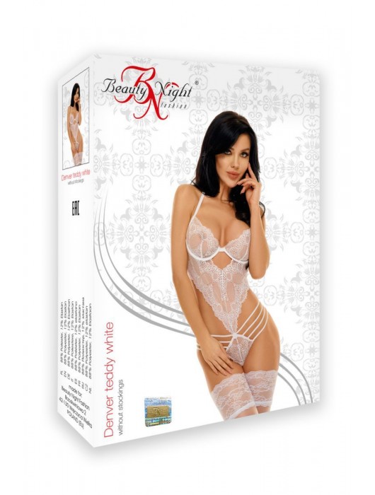 Соблазнительное тедди Denver с открытой спинкой - Beauty Night купить с доставкой