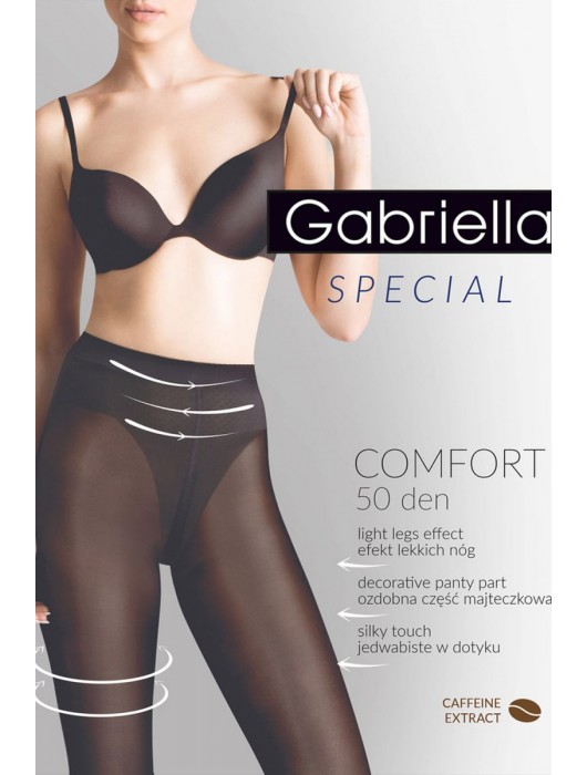Утягивающие в бедрах и талии колготки с кофейным экстрактом Comfort - Gabriella купить с доставкой