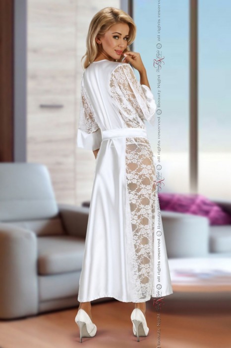 Длинный пеньюар Bouquet с поясом - Beauty Night купить с доставкой