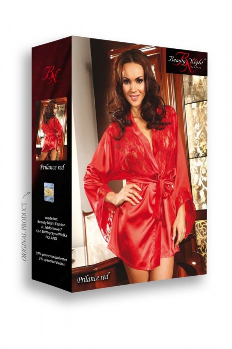 Роскошный пеньюар Prilance с кружевами (большой размер) - Beauty Night купить с доставкой