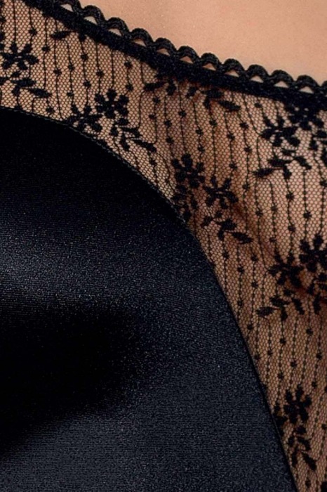 Очаровательное боди Petra с большим вырезом сбоку (большой размер) - Passion купить с доставкой