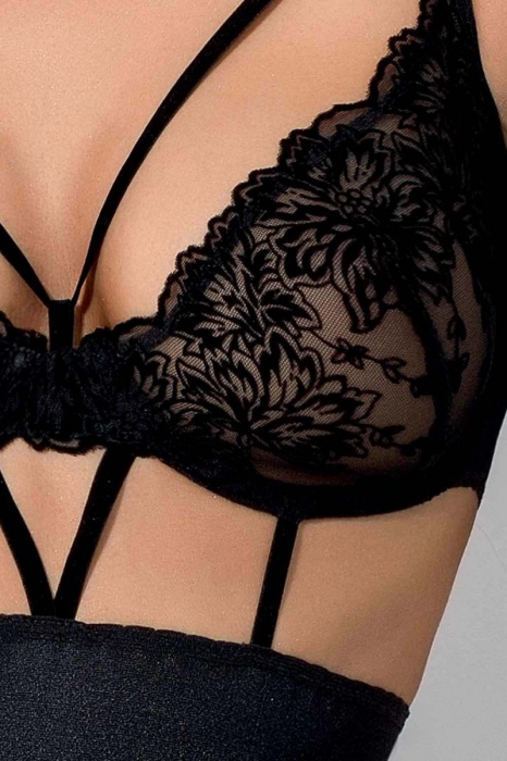 Роскошная сорочка Haya с выделенным лифом (большой размер) - Passion купить с доставкой