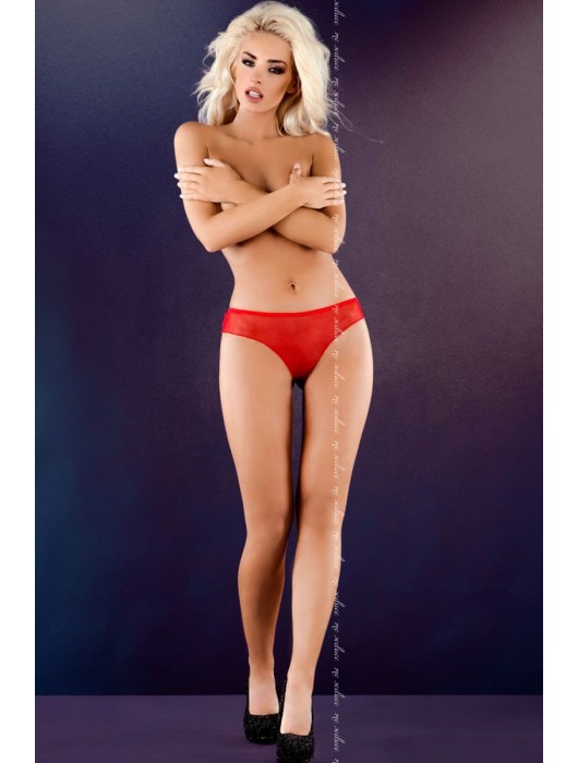 Кружевные трусики-стринги Anhelina с вырезами и бантом сзади (большой размер) - Me Seduce купить с доставкой