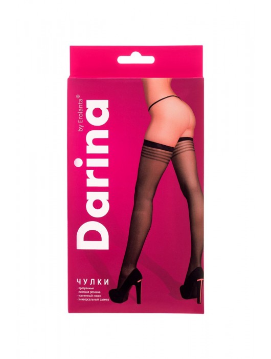 Прозрачные чулки с плотной резинкой - Erolanta купить с доставкой