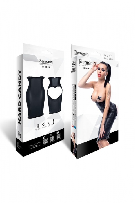 Платье Ingrid с открытой грудью и вырезом-сердцем на попке - Demoniq купить с доставкой