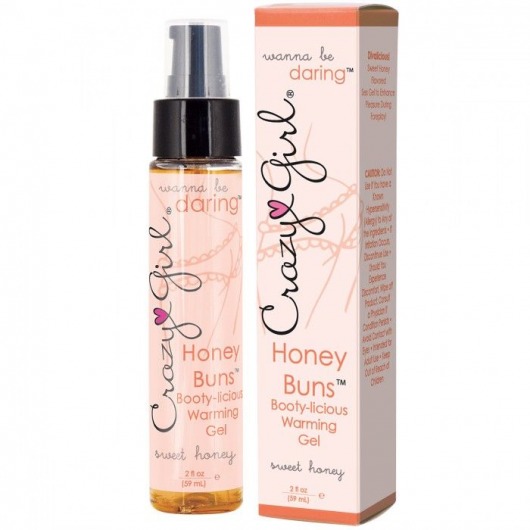 Ароматизированный гель с разогревающим эффектом Honey Buns - 59 мл. - Crazy Girl - купить с доставкой в Санкт-Петербурге