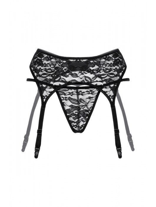 Кружевной пояс с чулкодержателями и трусиками-стринг - SoftLine купить с доставкой